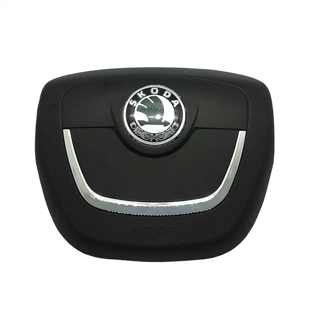 Накладка на рулевую подушку безопасности Skoda Octavia (2008-2013 г.), Superb (2008-2013 г.), Yeti (2009-2013 г.) High Configuration