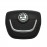 Накладка на рулевую подушку безопасности Skoda Octavia (2008-2013 г.), Superb (2008-2013 г.), Yeti (2009-2013 г.) High Configuration